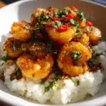 Spicy Garlic Shrimp over Jasmine Rice Recipe