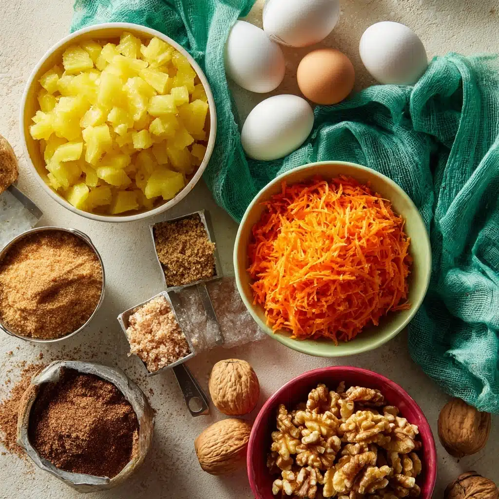 Pineapple Carrot Cream Cake : Moist & Tropical Recipe - Recipe Image