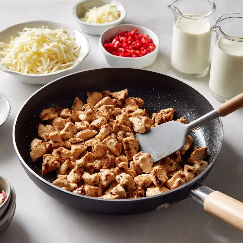 cheesy chicken pasta Recipe - Recipe Image