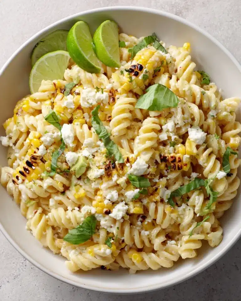 Creamy Street Corn Pasta Salad Recipe