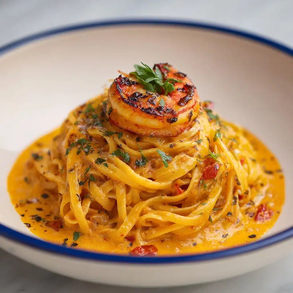 Easy Creamy Shrimp Linguine Recipe (with Garlic) Recipe - Recipe Image