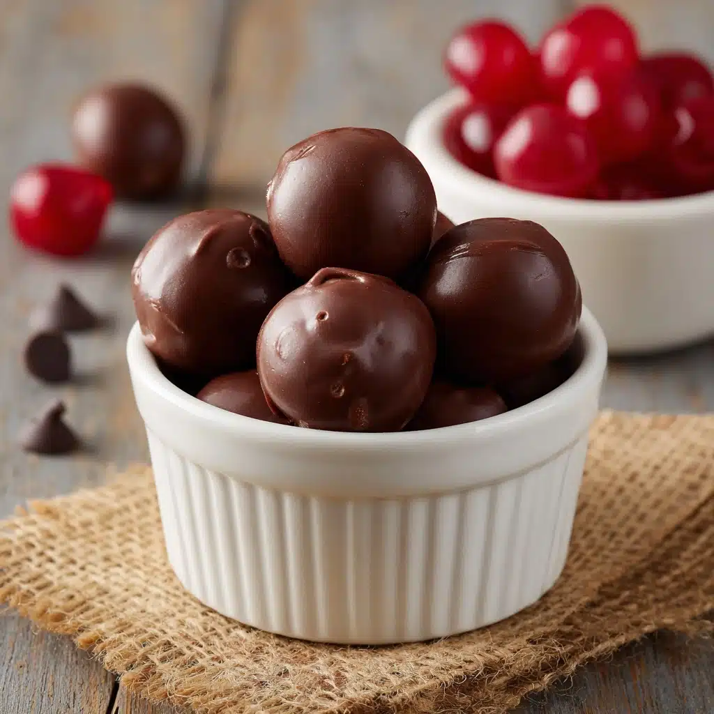 Chocolate Covered Cherry Brownie Bombs Recipe - Recipe Image