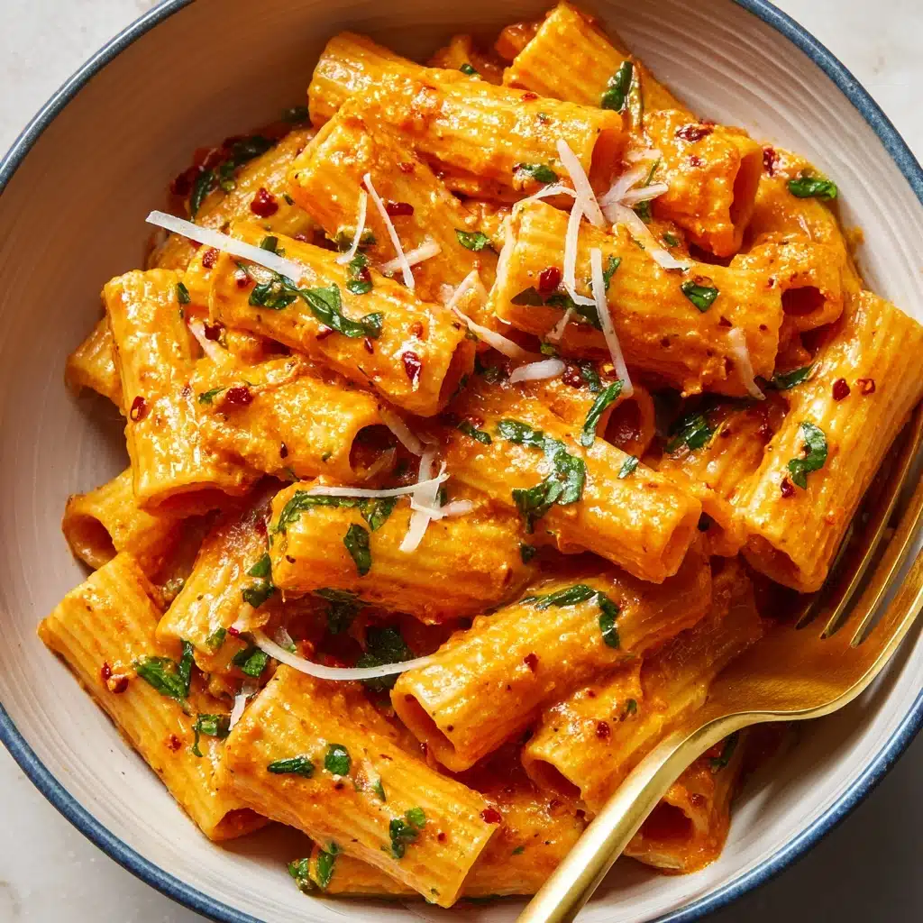 Creamy Tomato Garlic Pasta Recipe - Recipe Image