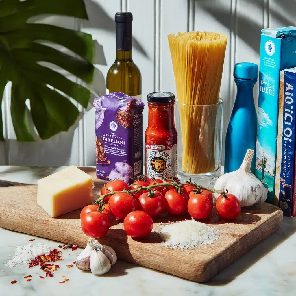 Creamy Tomato Garlic Pasta Recipe - Recipe Image