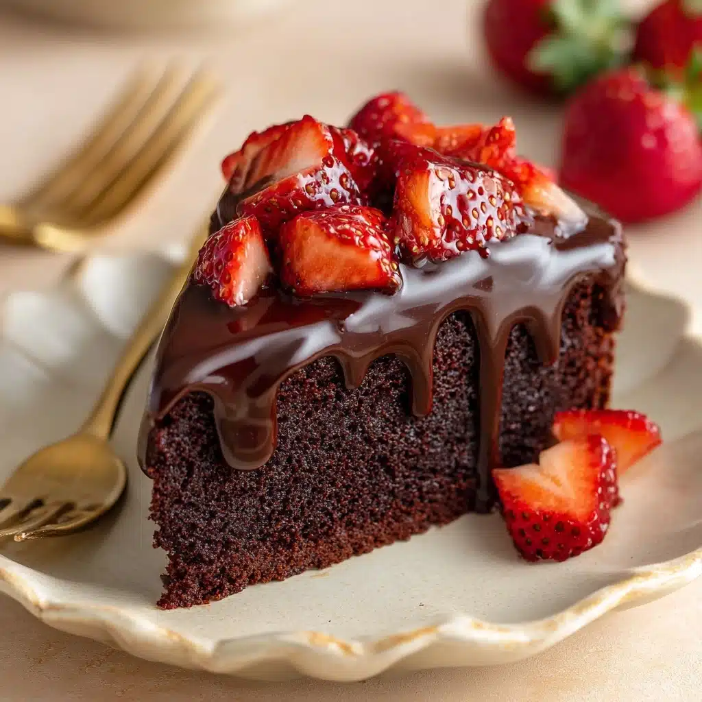 DUBAI CHOCOLATE STRAWBERRY CAKE RECIPE - Recipe Image