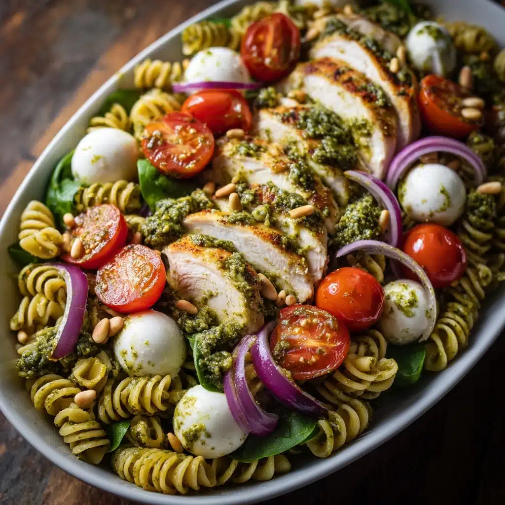 Easy Chicken Pesto Pasta Salad (25-Minutes) Recipe - Recipe Image