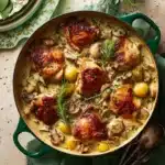 Herb Roasted Chicken in Creamy White Wine Sauce Recipe