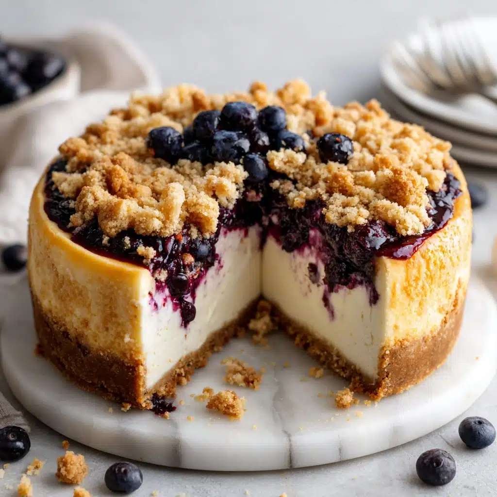 Blueberry Crumble Cheesecake Recipe - Recipe Image