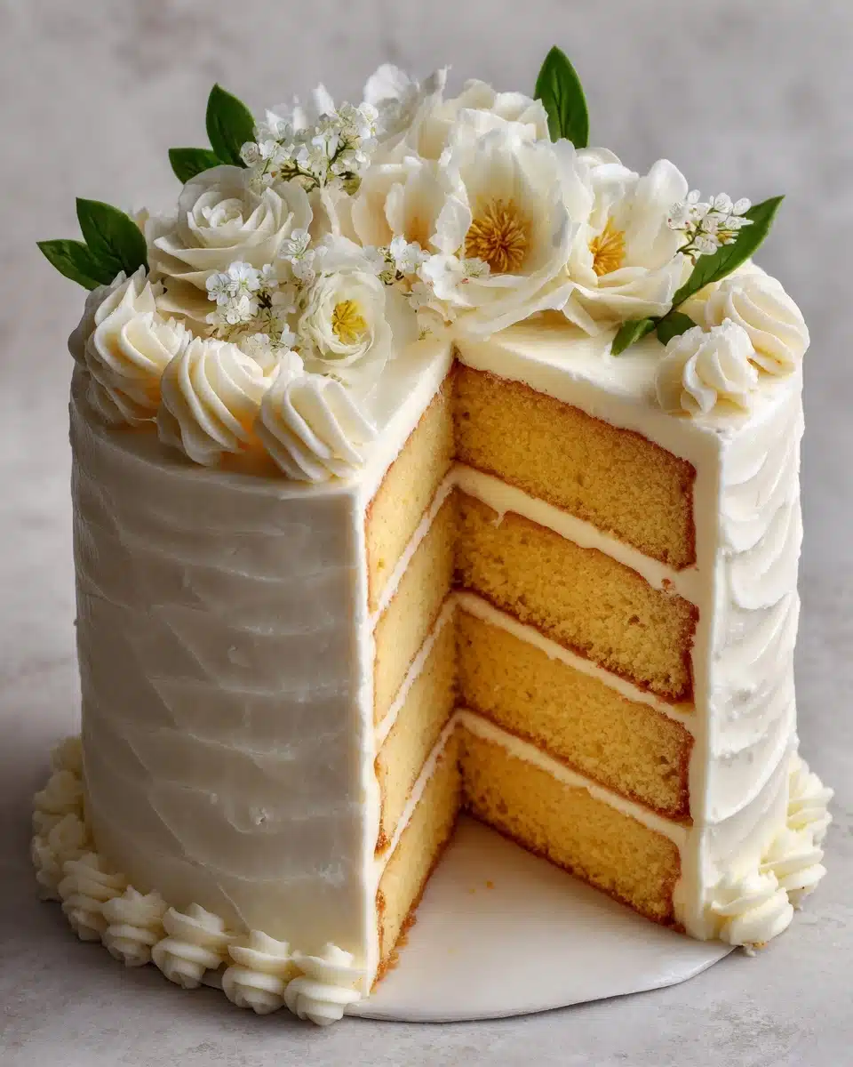 Buttermilk Cake with Buttercream Frosting Recipe