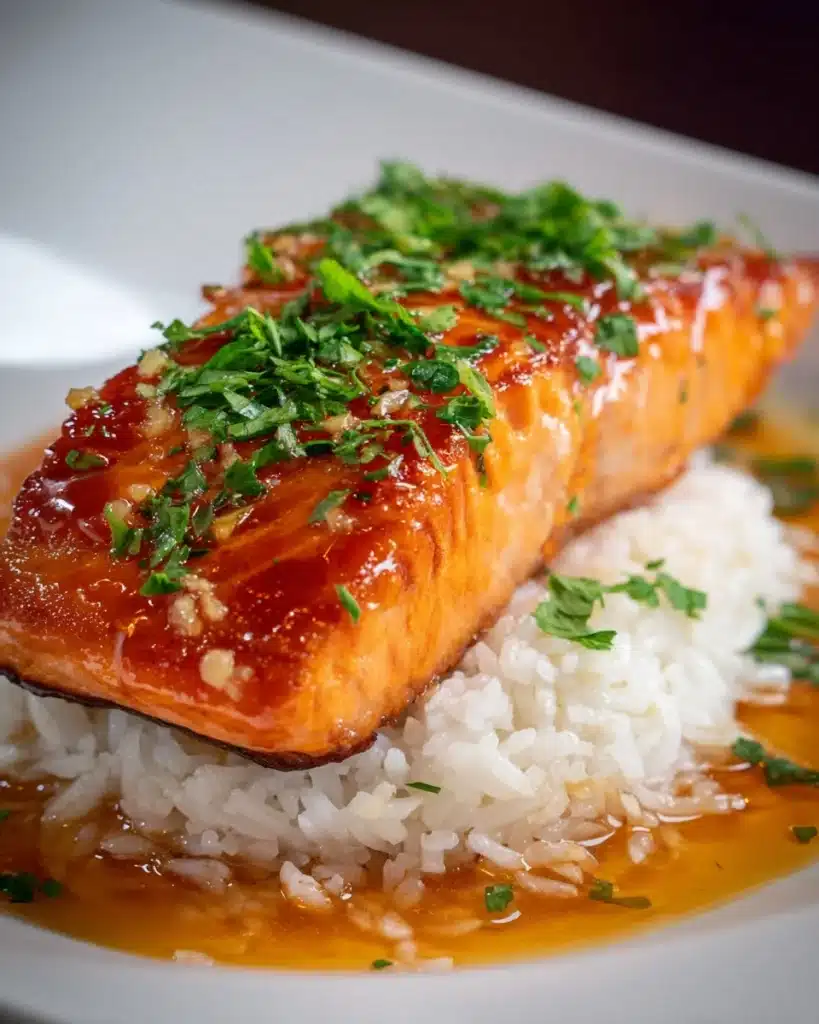 Honey Garlic Glazed Salmon Recipe
