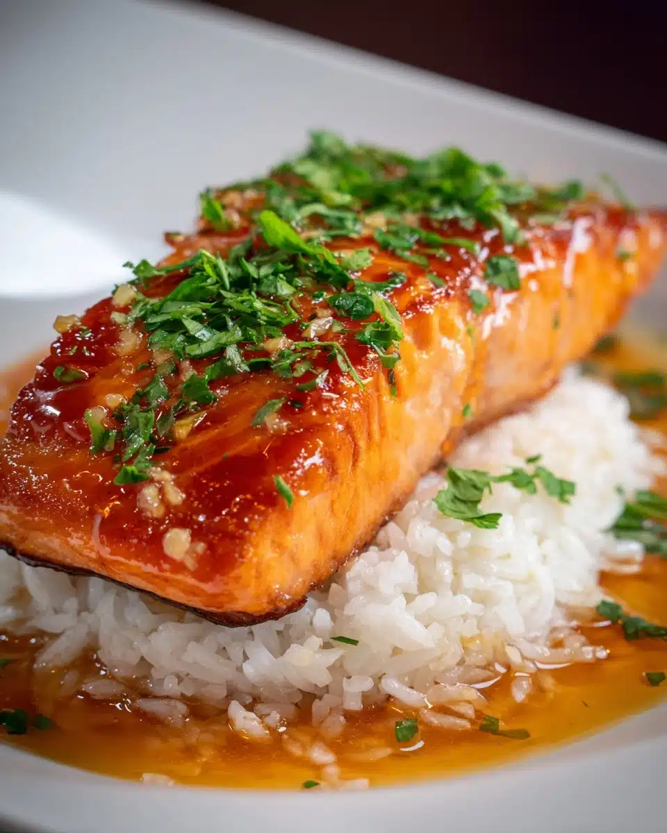 Honey Garlic Glazed Salmon Recipe
