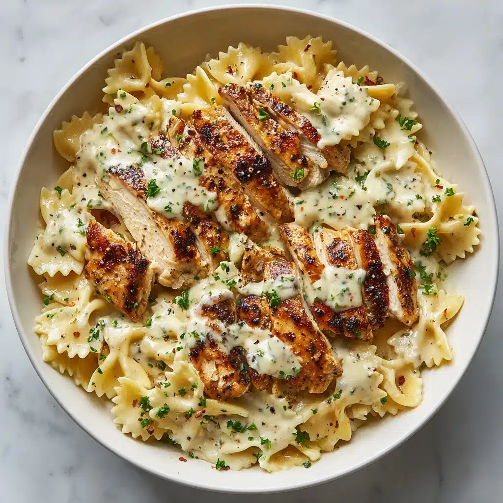 Chicken Garlic Parmesan Pasta Recipe - Recipe Image