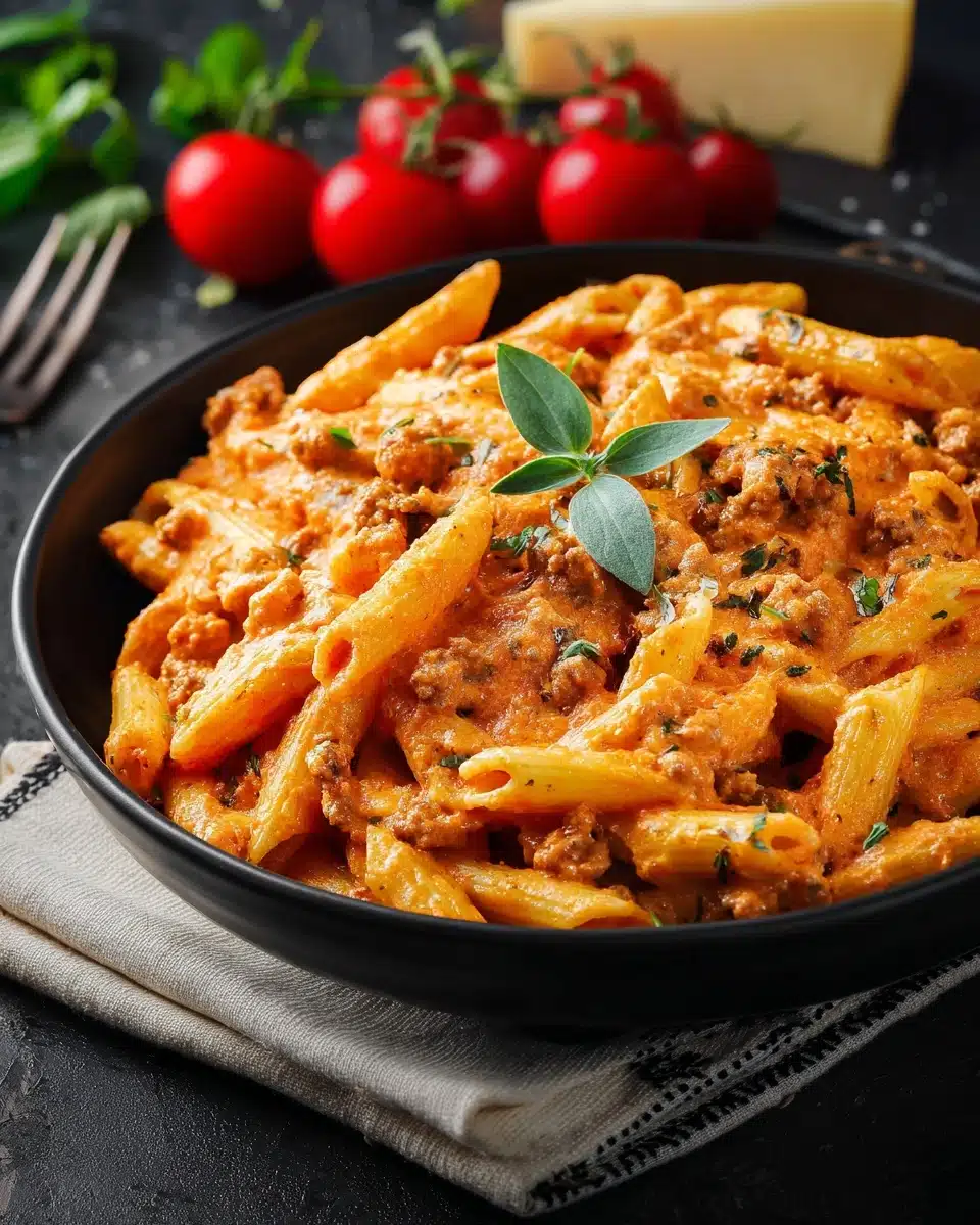 High Protein Creamy Beef Pasta Recipe