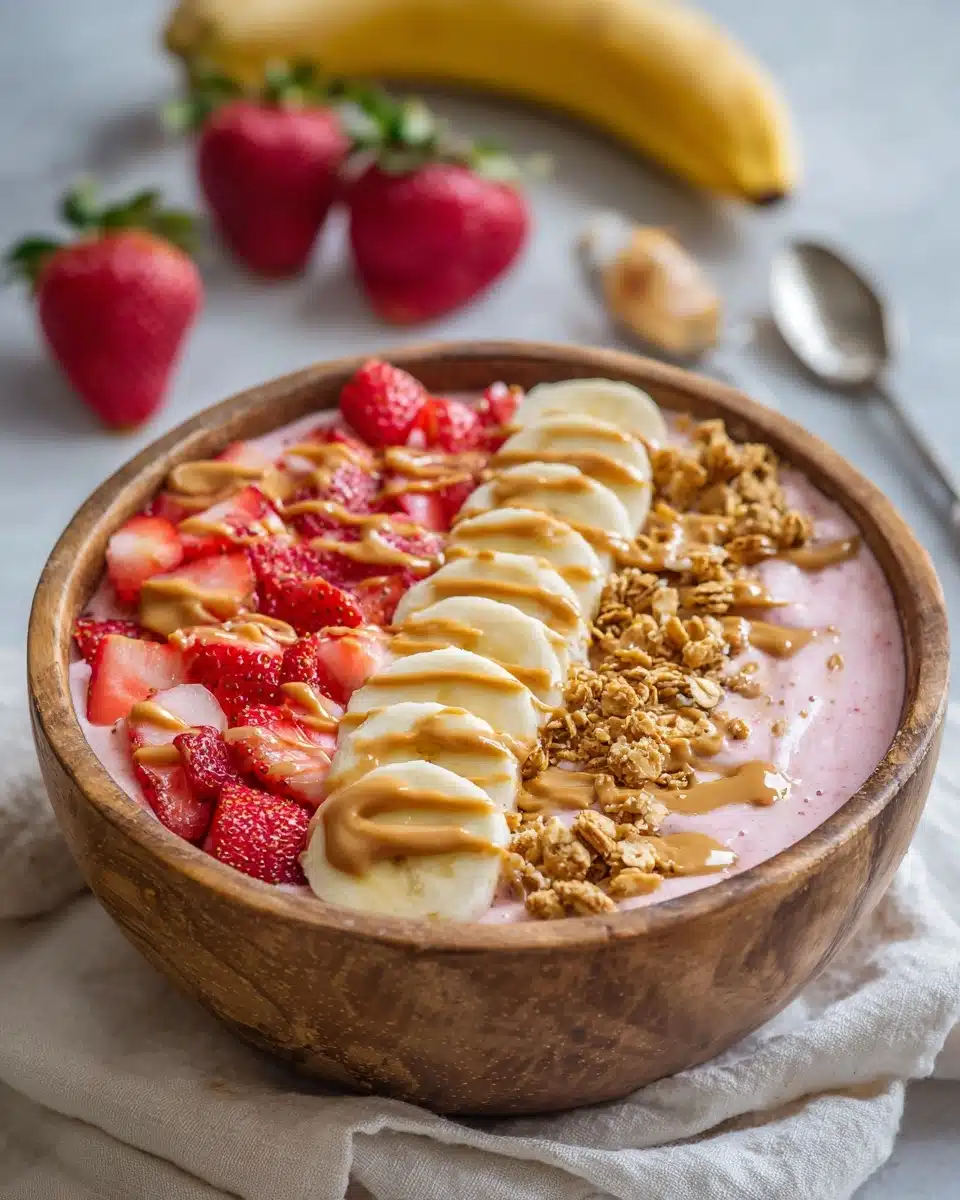 Easy Strawberry Banana Smoothie Bowl Recipe