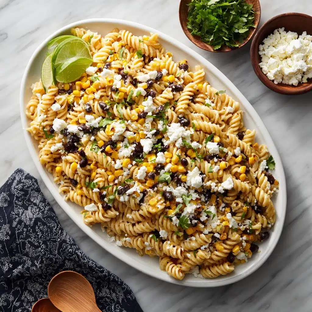 Creamy Street Corn Pasta Salad Recipe - Recipe Image