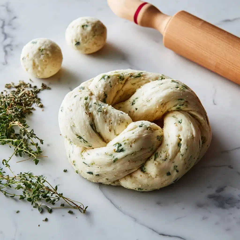 Mozzarella Stuffed Rosemary and Parmesan Soft Pretzels Recipe - Recipe Image