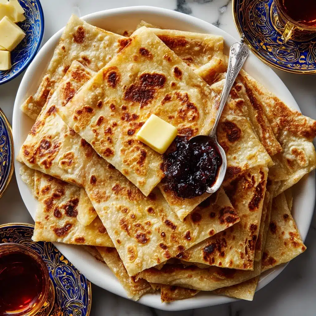 Moroccan Msemen Recipe - Square Laminated Pancakes Recipe - Recipe Image