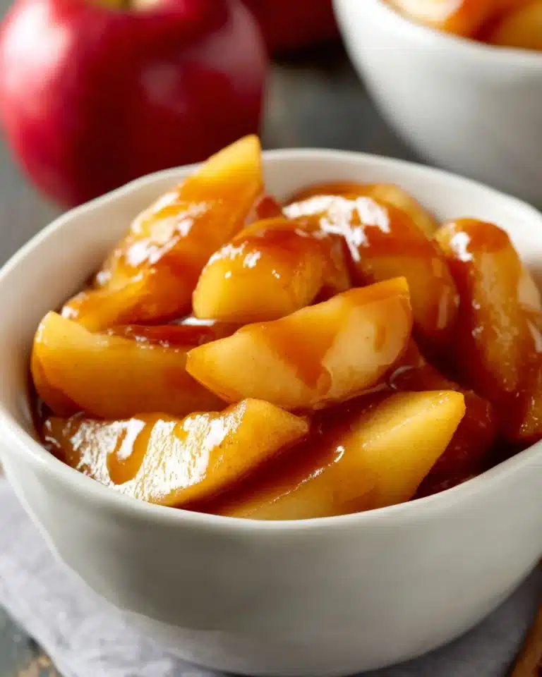 Slow Cooker Fried Apples - Cracker Barrel Copycat Recipe