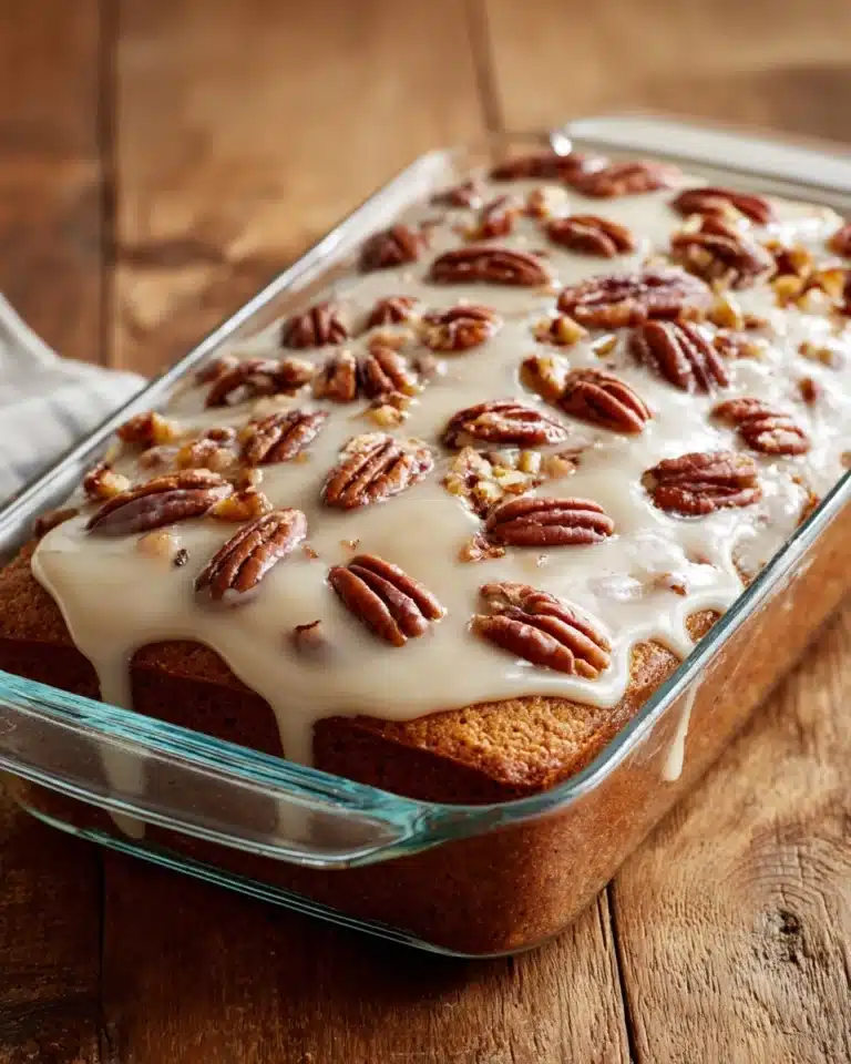 Butter Pecan Praline Poke Cake Recipe