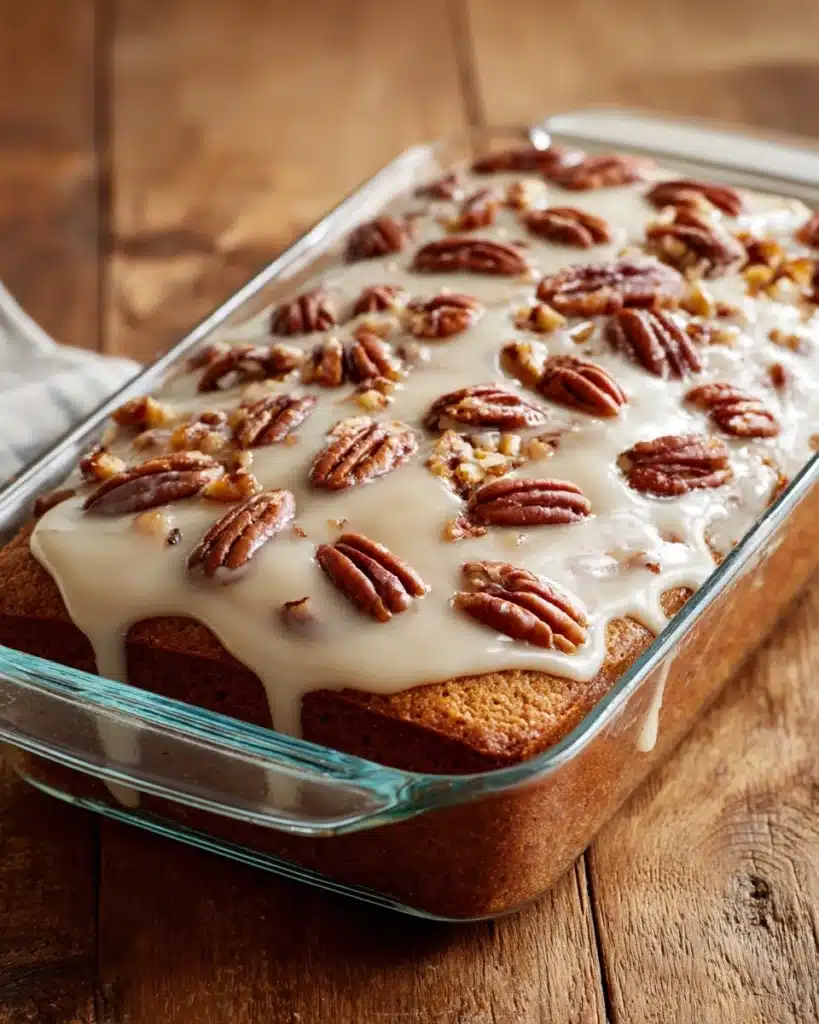 Butter Pecan Praline Poke Cake Recipe