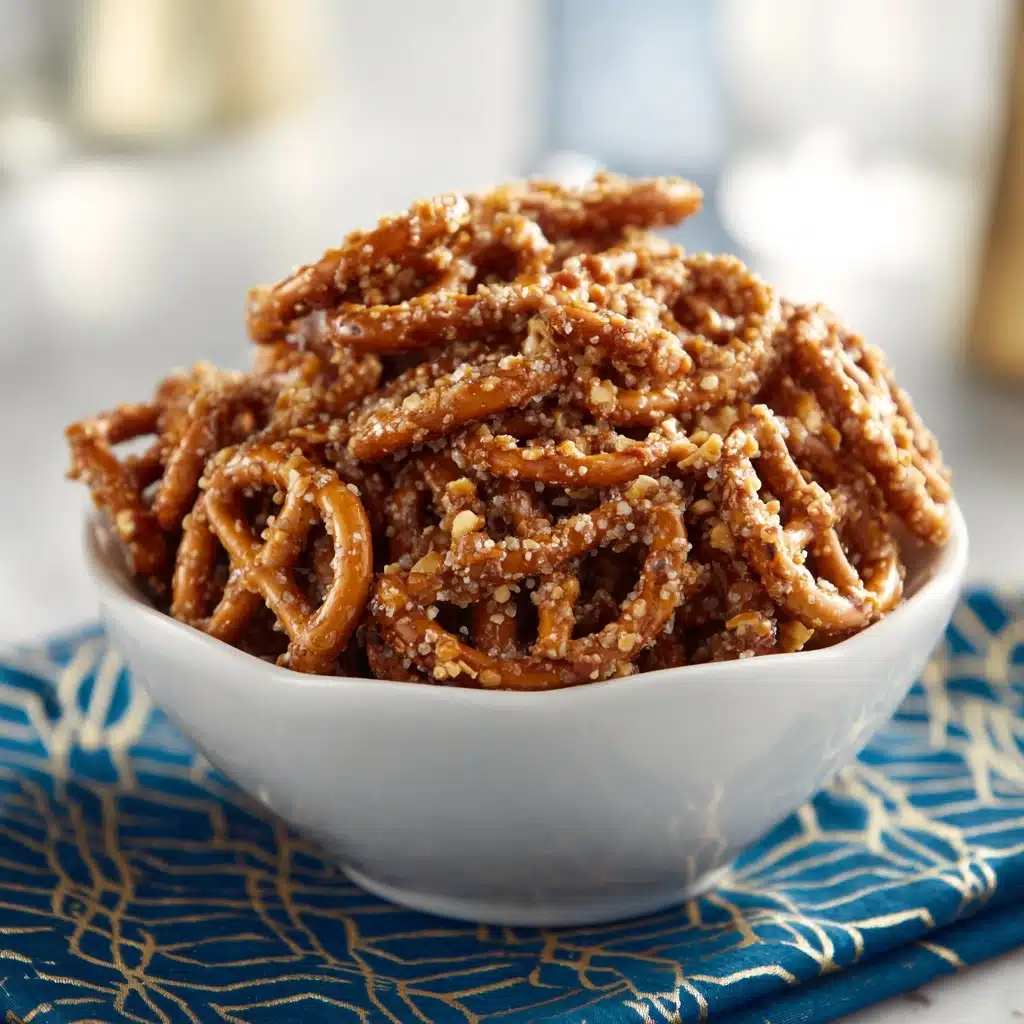 Butter Toffee Pretzels Recipe - Recipe Image