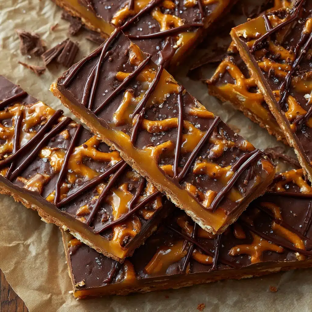 Salted Caramel Pretzel Bark Recipe - Recipe Image