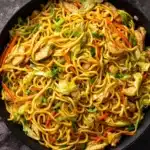 Chicken Chow Mein with the Best Chow Mein Sauce Recipe