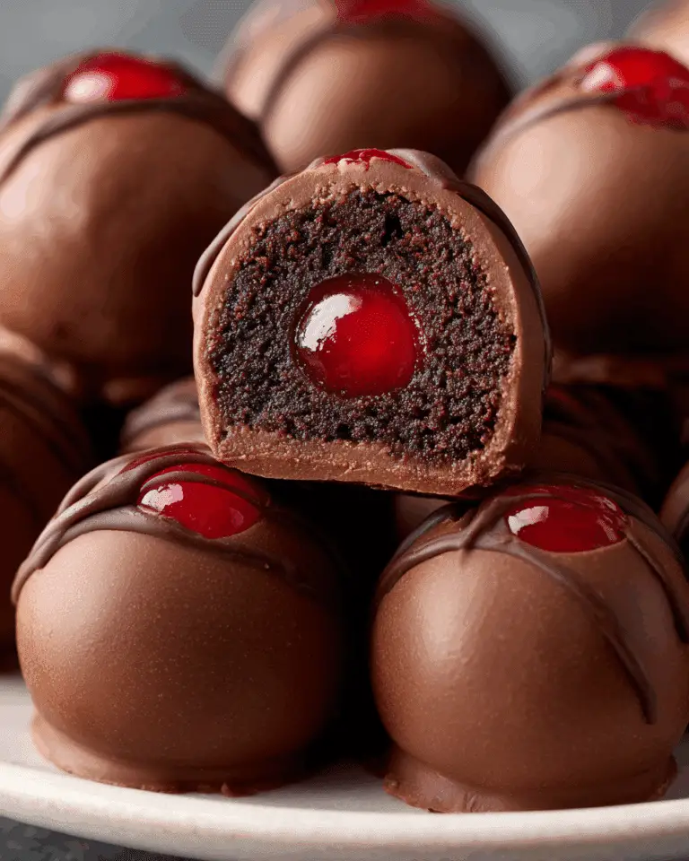 Chocolate Covered Cherry Brownie Bombs Recipe