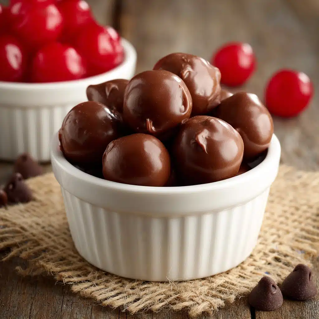Chocolate Covered Cherry Brownie Bombs Recipe - Recipe Image