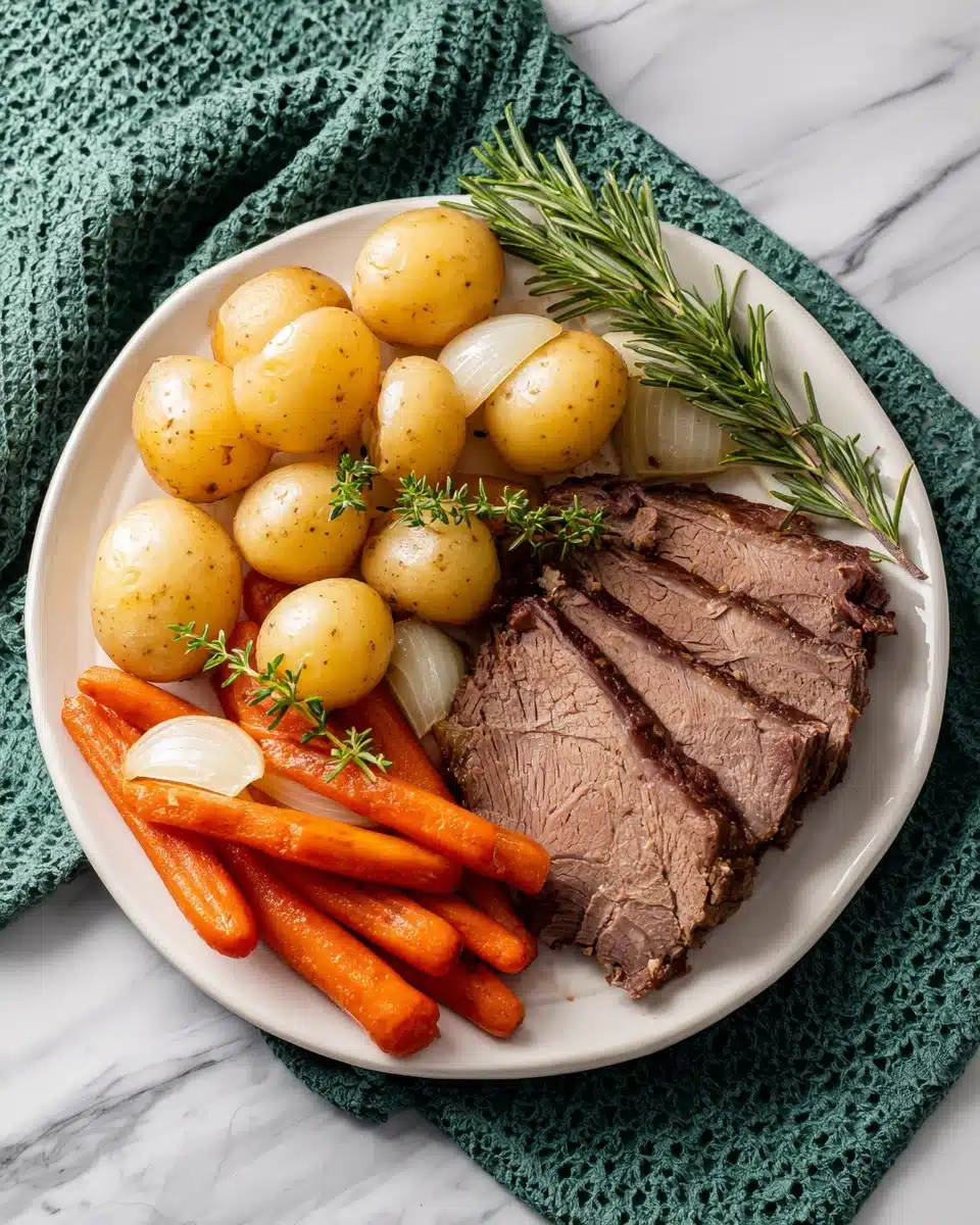 Crockpot Rump Roast with Root Vegetables Recipe
