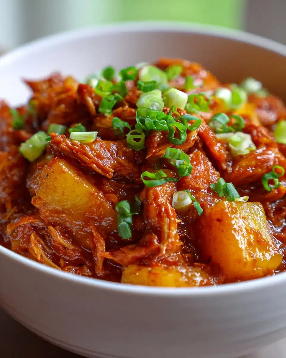 Crockpot Pineapple BBQ Chicken Recipe