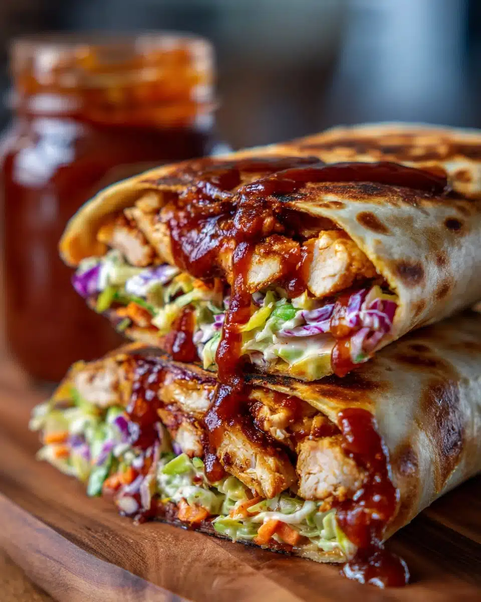 Crispy BBQ Chicken Wrap Recipe
