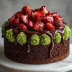 DUBAI CHOCOLATE STRAWBERRY CAKE RECIPE