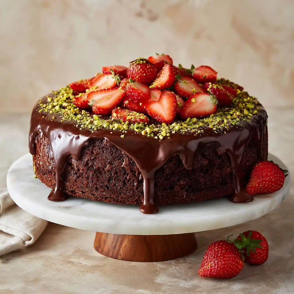 DUBAI CHOCOLATE STRAWBERRY CAKE RECIPE - Recipe Image