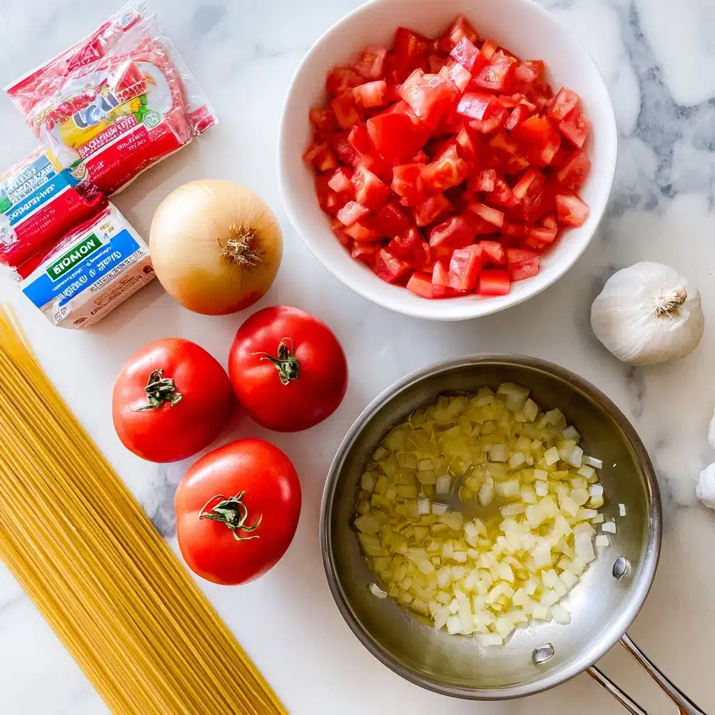 Easy One Pot Creamy Tomato Pasta Recipe - Recipe Image