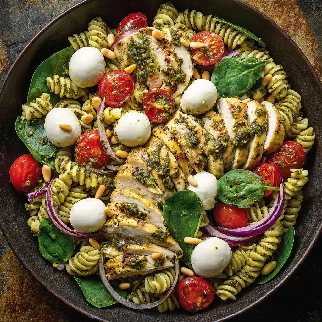 Easy Chicken Pesto Pasta Salad (25-Minutes) Recipe - Recipe Image