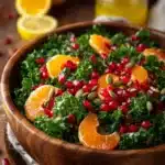 Citrus Pomegranate Kale Salad with Honey-Lemon Vinaigrette Recipe 6 Citrus Pomegranate Kale Salad with Honey-Lemon Vinaigrette Recipe