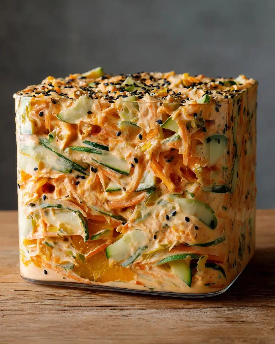 Creamy Asian Cucumber Salad Bowl Recipe