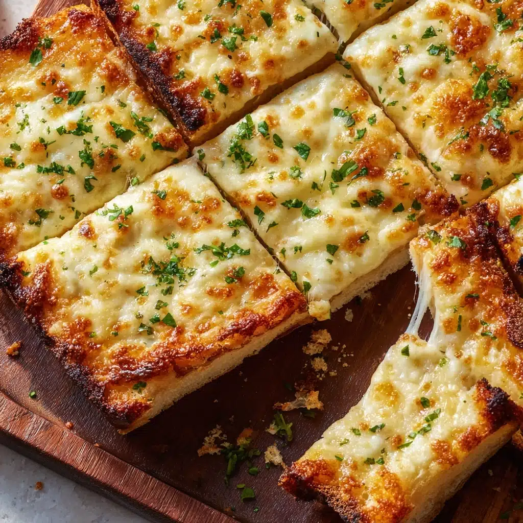 BEST CHEESY GARLIC BREAD RECIPE - Recipe Image