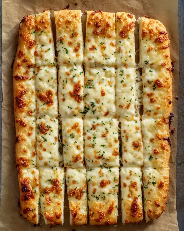 Homemade Cheesy Garlic Breadsticks Recipe
