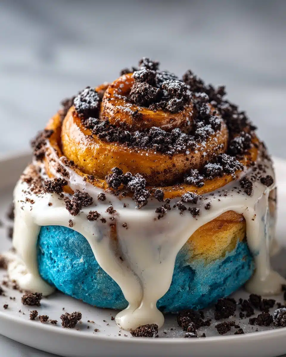 Cookie Monster Cinnamon Rolls Recipe