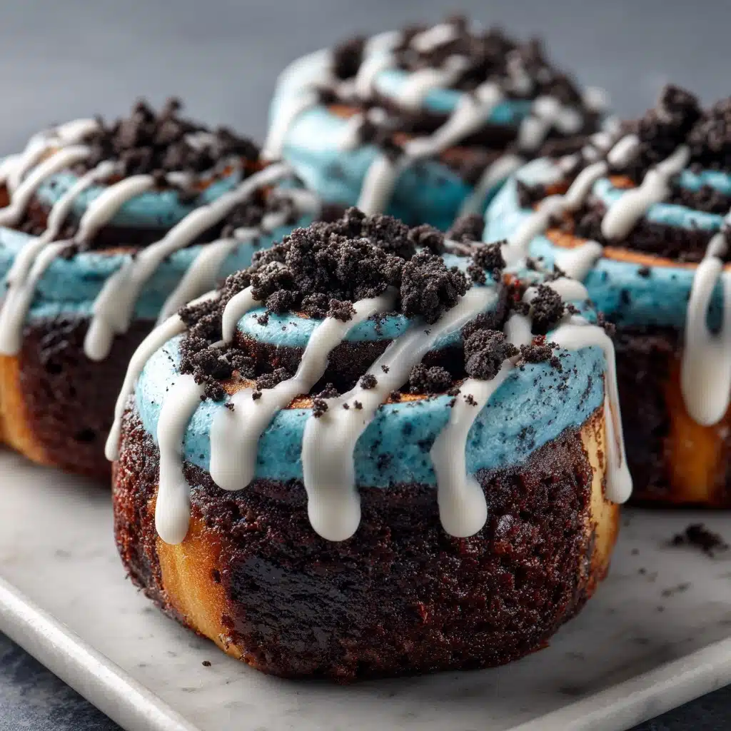Cookie Monster Cinnamon Rolls Recipe - Recipe Image