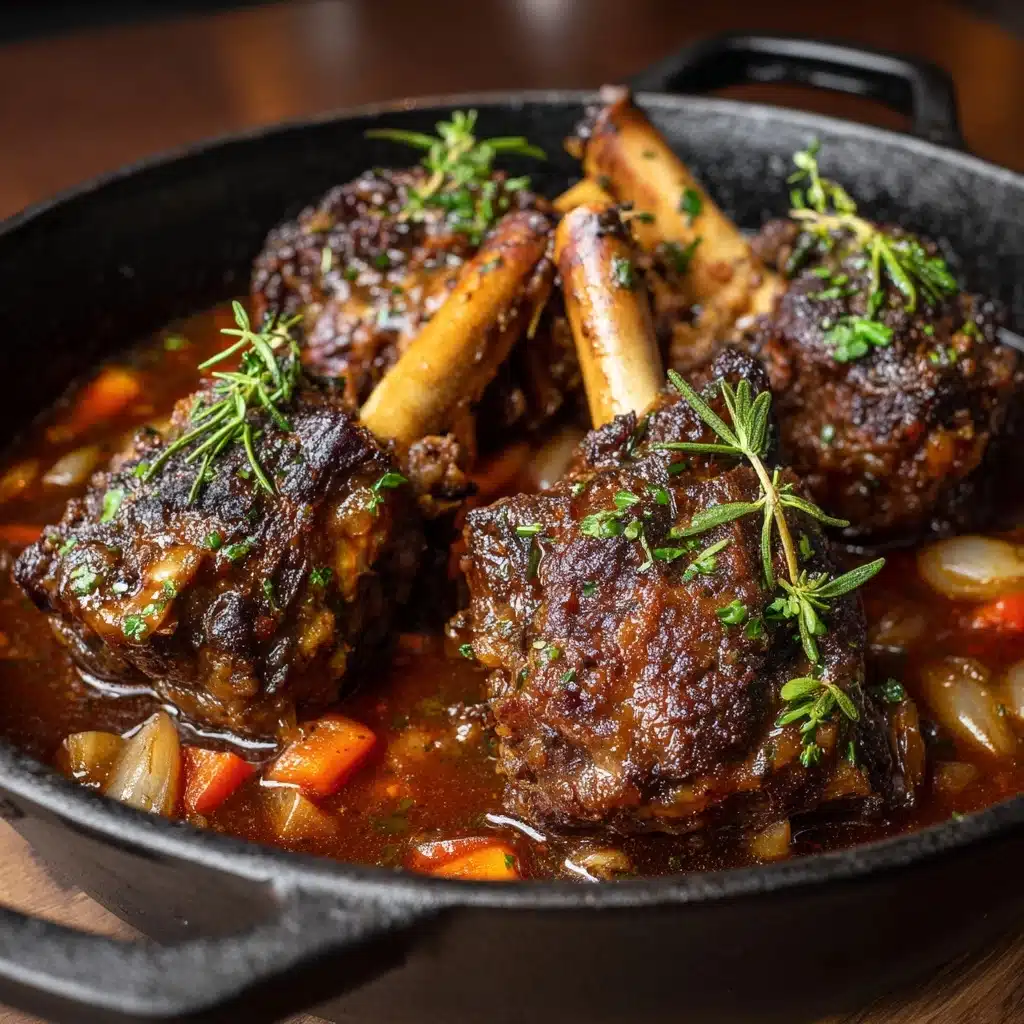 Slow-Cooked Lamb Shanks with Herb-Infused Gravy Recipe - Recipe Image