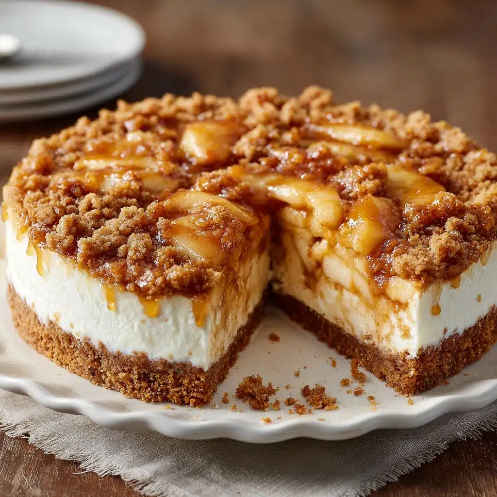 Apple Crumble Cheesecake Recipe - Recipe Image