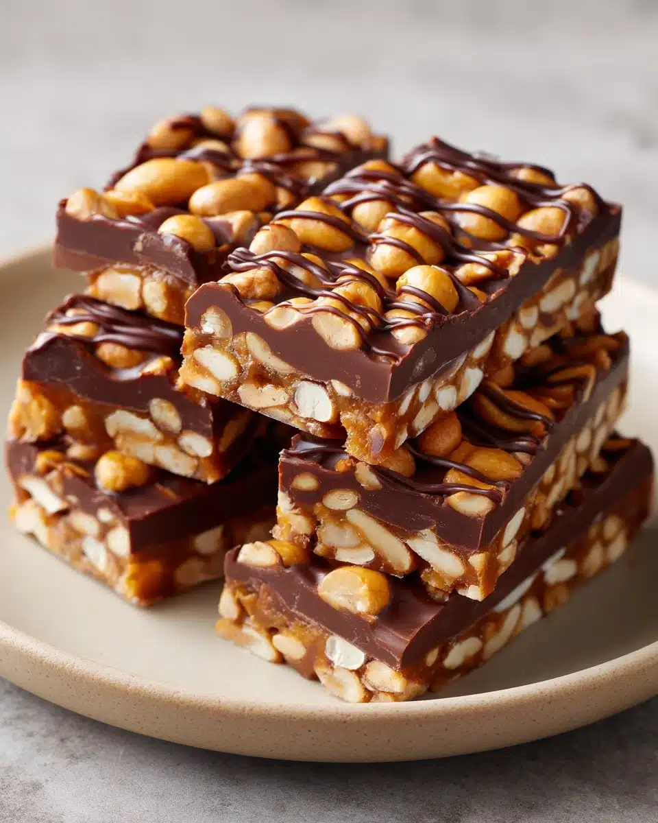 Dark Chocolate and Sea Salt Nut Bars Recipe