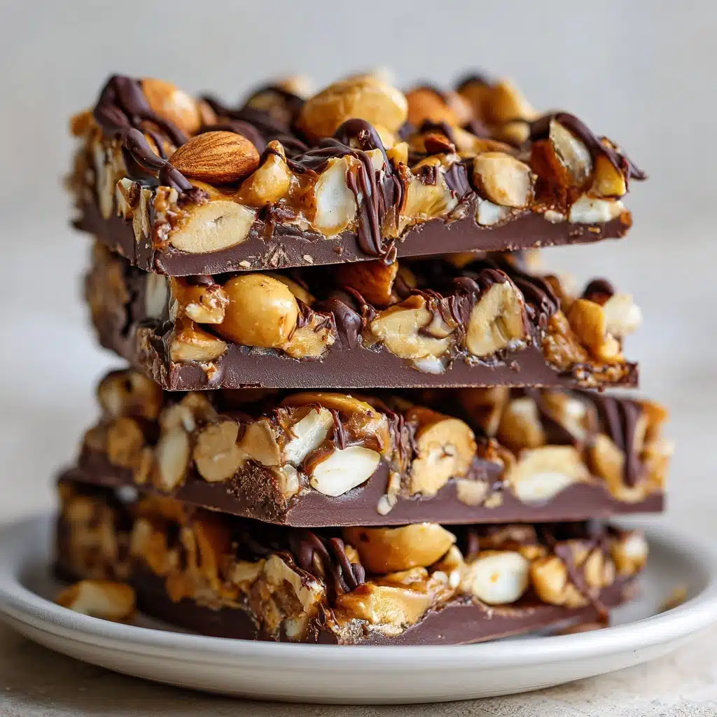 Dark Chocolate and Sea Salt Nut Bars Recipe - Recipe Image