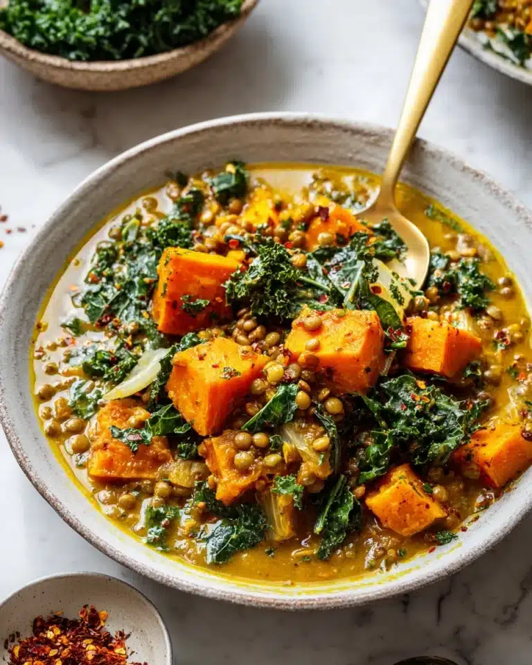 Vegetarian Lentil & Sweet Potato Curry Recipe