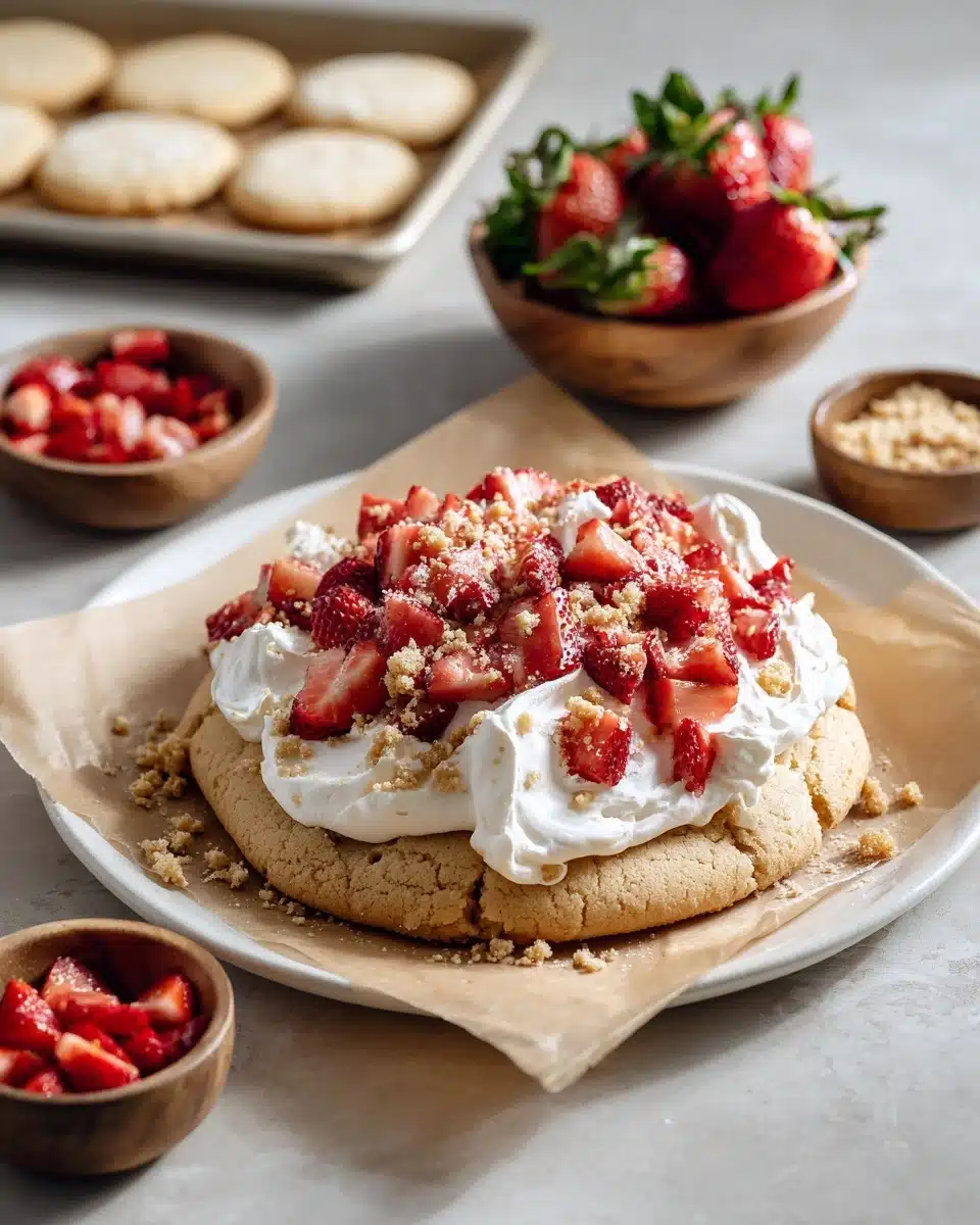 strawberry cheesecake cookies Recipe