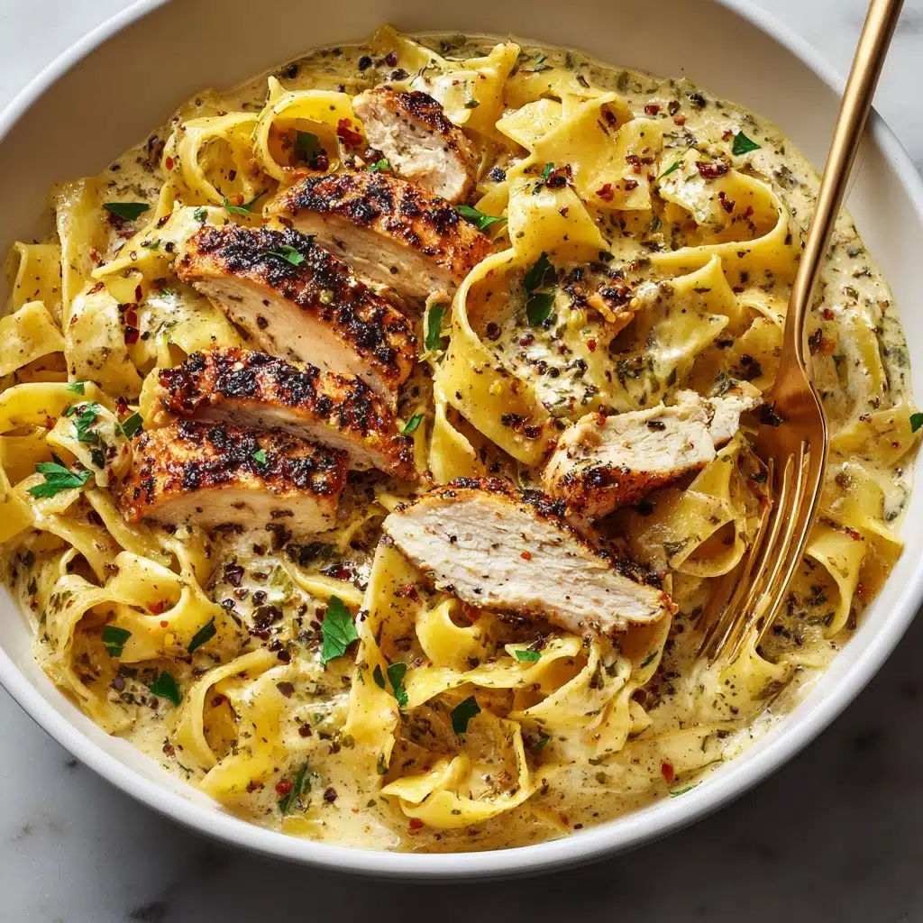 uccine Pasta With Homemade Alfredo Sauce Recipe - Recipe Image