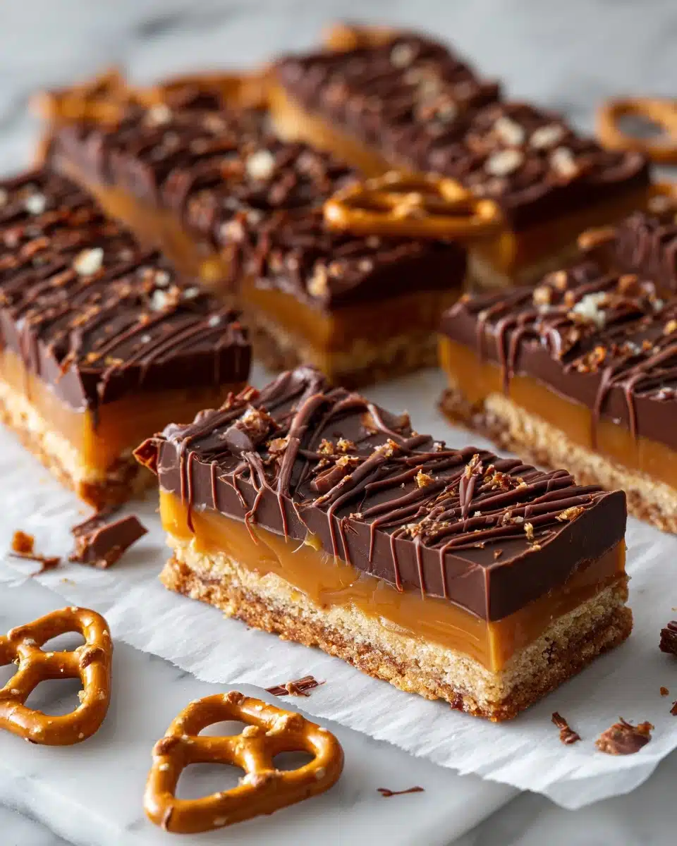 Salted Caramel Pretzel Bark Recipe